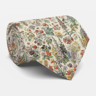 Gravata Flores Vintage