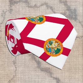 Gravata Florida Tie, business fashion USA, Flórida Flag