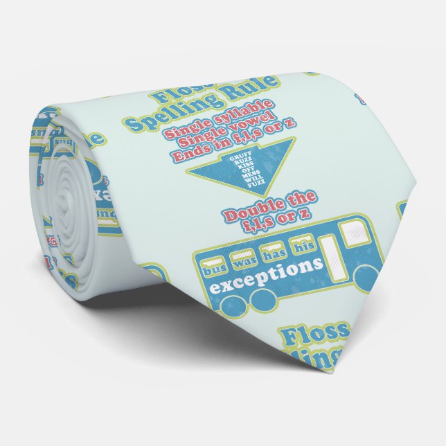 Gravata Florule Fonds Learning English Language (Rolled)