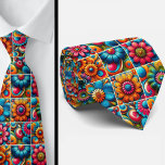 Gravata Flower Power Hippy Neck Tie<br><div class="desc">🌼✌️ Flower Power Hippy Neck Tie – Retro 60s & 70s Vibes ✌️🌼 Make a bold, groovy statement with this Flower Power Hippy Neck Tie! Inspired by the free-spirited style of the 1960s and 70s, this vibrant design features colorful psychedelic florals that radiate peace, love, and good vibes. Perfect for...</div>