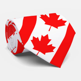 Gravata Folha de Bordo Vermelho do Canadá