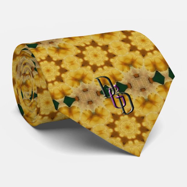 Gravata Folha Dourada (Rolled)