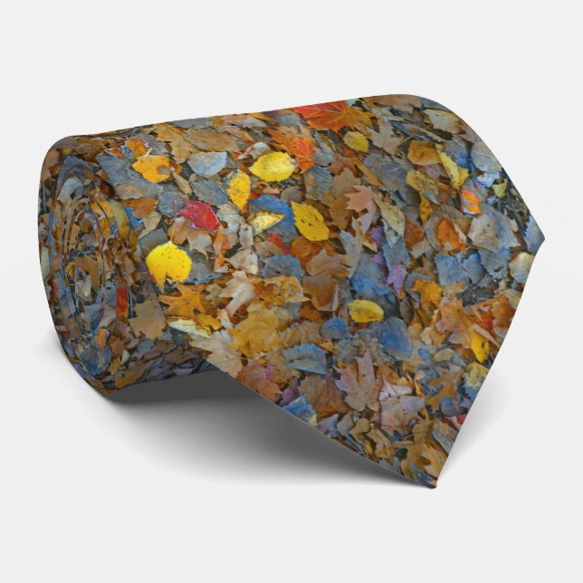 Gravata "Folhas de Outono" (Rolled)