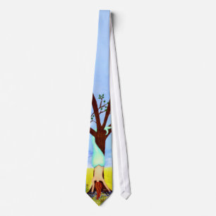 Gravata "Fora arte da sereia da água"