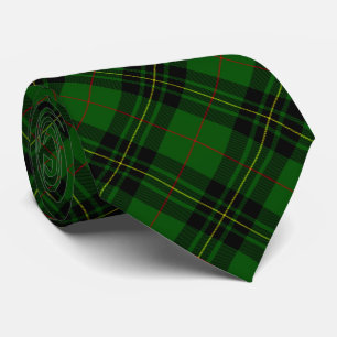 Gravata Forbes tartan green xadrez preta