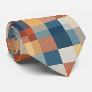 Gravata Formas geométricas coloridas sem soldadura