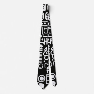 Gravata Formas Modernas Abstratas Doodles