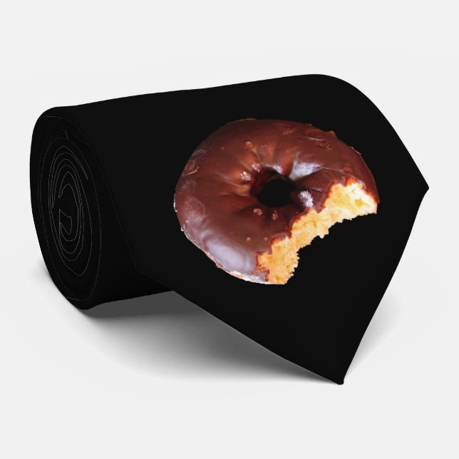 Gravata Fosco de chocolate Rosquinha de bolo amarelo com m (Rolled)