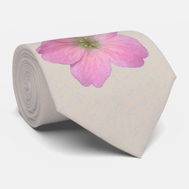 Gravata Foto botânica do gerânio do rosa da flor (Rolled)