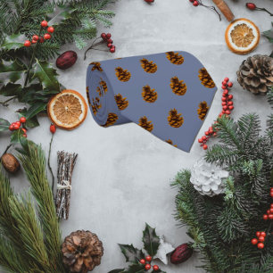 Gravata Foto do Cone do Pine com Tyler em Fundo Azul