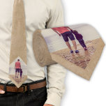 Gravata Foto Personalizada Rustic Beige<br><div class="desc">Tinta do pescoço de Foto Personalizada de Beige Rustic. Um presente perfeito para ele.</div>