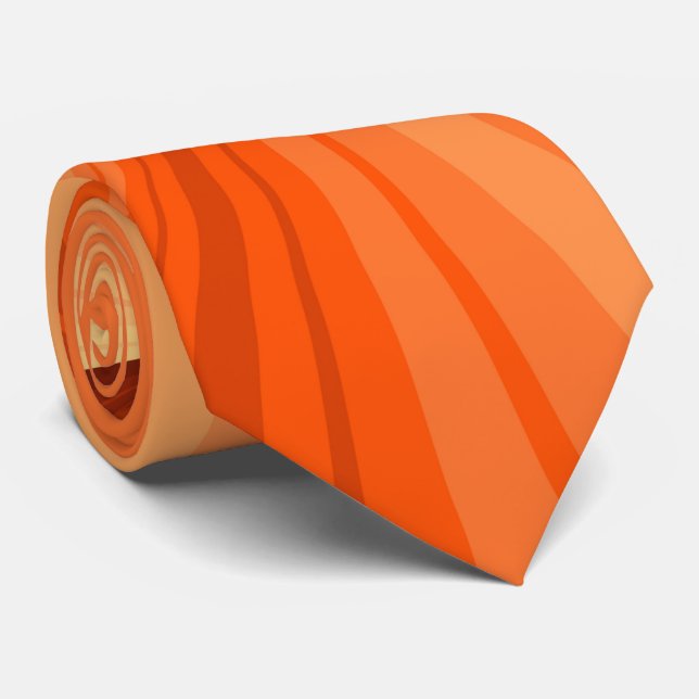 Gravata Fractal Gráfico de Baunilha Vermelha Abstrato Lara (Rolled)