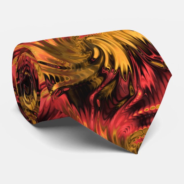 Gravata Fractal Marble 5-1 Tie (Rolled)