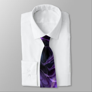 Gravata Fractal Marble Purple Tie
