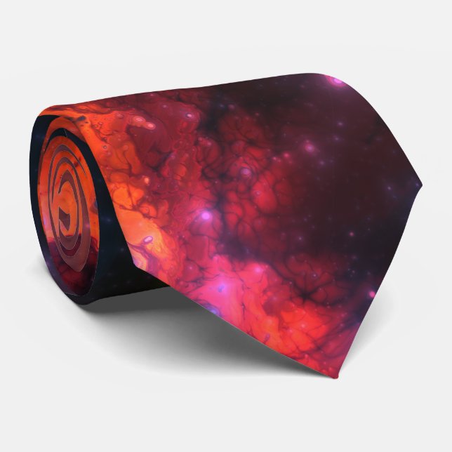 Gravata Fractal Nebulae 5 Tie (Rolled)