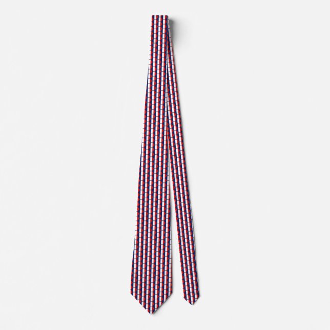 Gravata France Flag Honeycomb Tie (Frente)