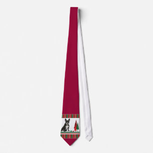 Gravata Frenchie Christmas Tie
