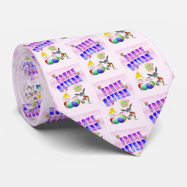 Gravata Frohe Ostern (Rolled)