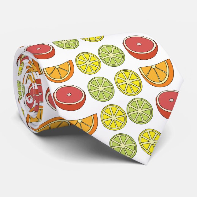 Gravata Fruta Cítrica (Rolled)