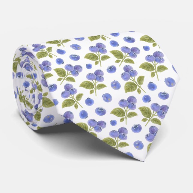 Gravata Fruta de amoreira e folhas de amoreira (Rolled)