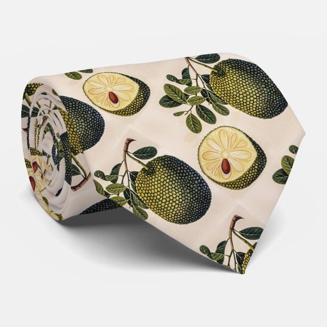 Gravata Fruta e Folhagem de Durian (Rolled)