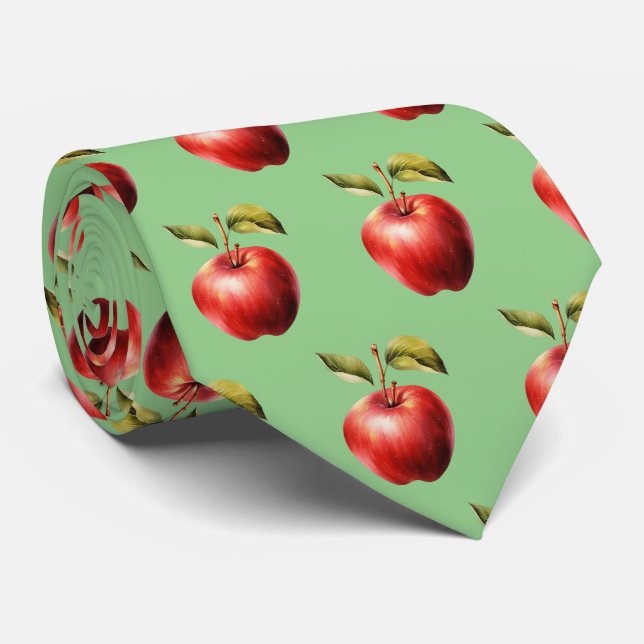 Gravata Fruta em forma de maçã em forma de cuada (Rolled)