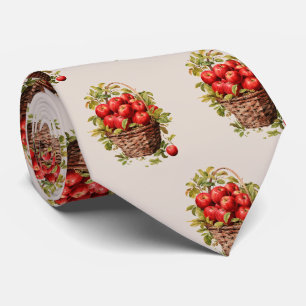 Gravata Fruta em forma de maçã em forma de cuada