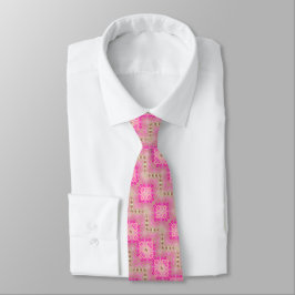 Gravata Fuchsia geométrico – Padrão Rosa