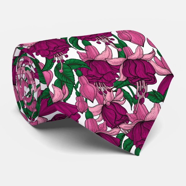 Gravata Fúcsia (Rolled)