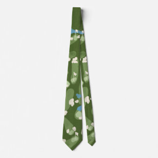 Gravata Fun graphic golf course tie