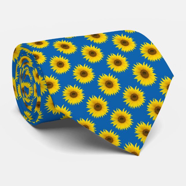 Gravata Fundo sunflores (Rolled)