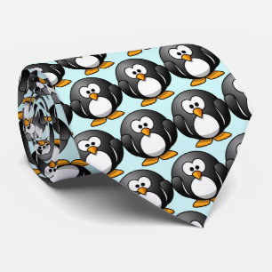 Gravata "Funny Penguin" Pattern Neck Tie