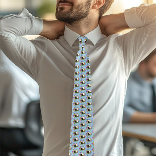 Gravata Furões Cons Floral