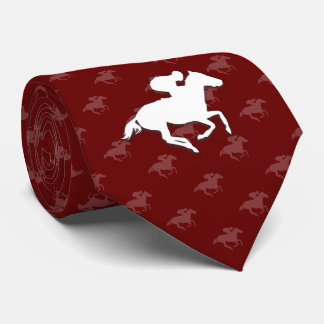 Gravata Galloping Horseman | Presentes Esportivos Vermelho