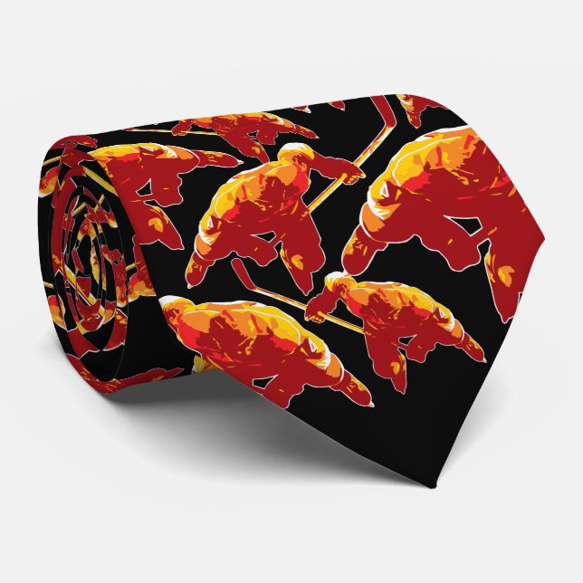 Gravata Game On (Hockey) (Rolled)