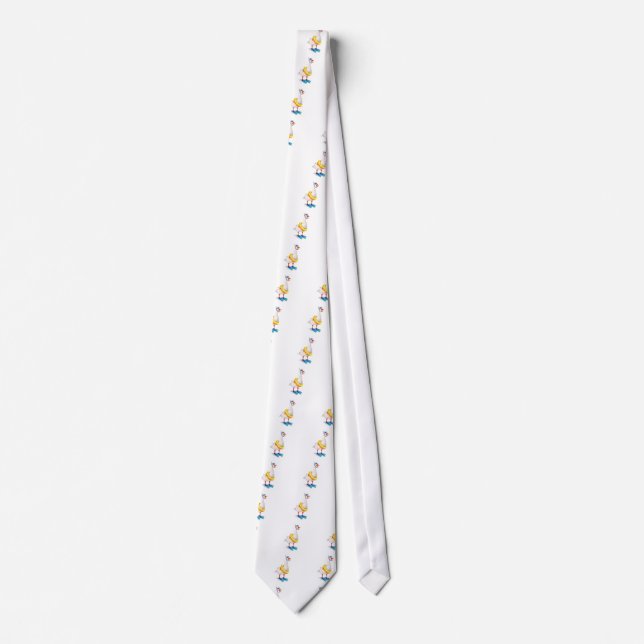 Gravata Ganso Branco Snorkeling (Frente)