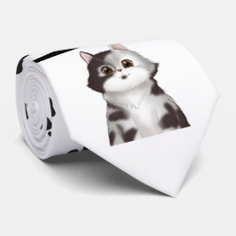 Gravata Gatinhos e punho de patas pretas