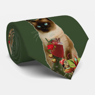 Gravata Gato de Natal de Gato Simeso