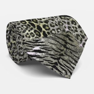 Gravata Gato de pele de tigre-leopardo com manchas