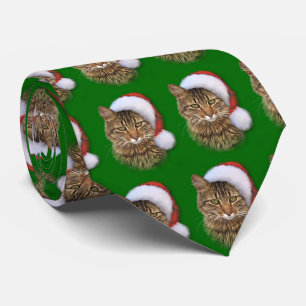 Gravata Gato do papai noel