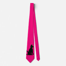 Gato Preto Pop de Arte Rosa Estilo CricketDiane