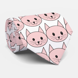 Gravata Gato Rosa
