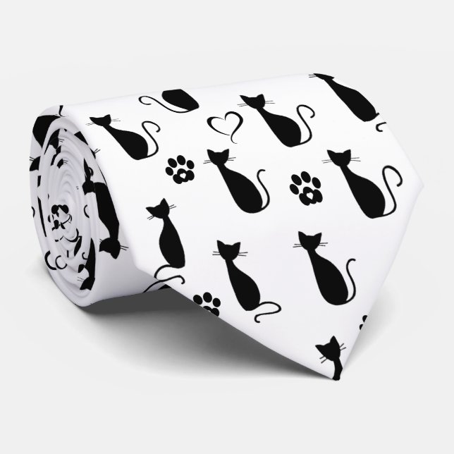 Gravata Gatos (Rolled)