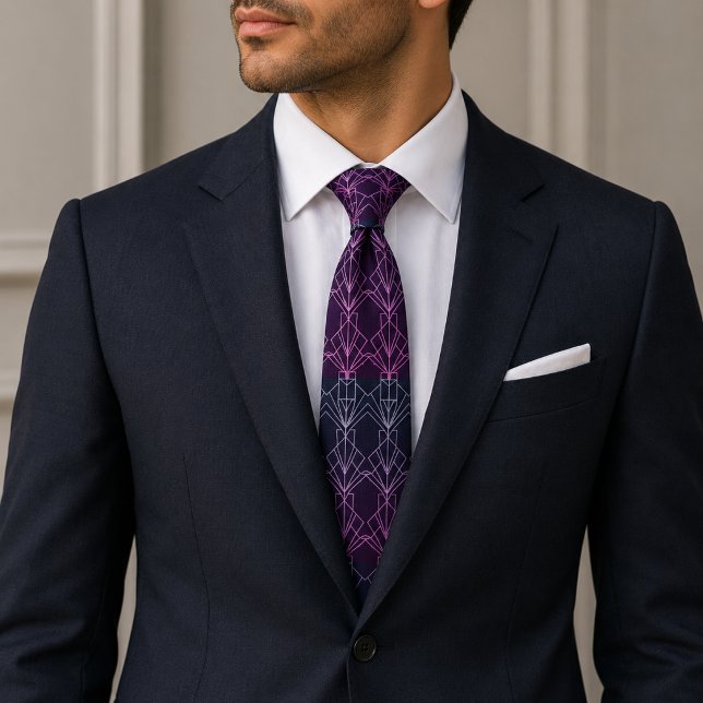 Gravata Gatsby Gold Art Deco  (Criador carregado)