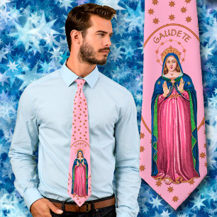 Gravata Gaudete! (Inglês: Alegrai-vos!) BVM Advento em Pé