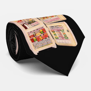 Gravata geladeira de abundância estampa