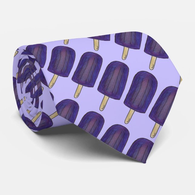 Gravata Gelado De Uvas Roxo Pop (Rolled)