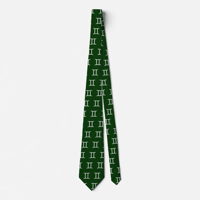 Gravata Gemini - Verde #003300 (Frente)