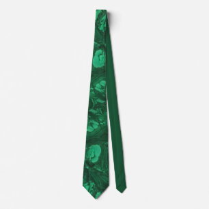 Gravata Gemstone girado verde Abstrato Brilhante