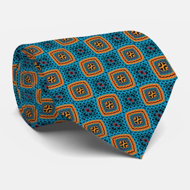 Gravata Geo Pattern (Rolled)
